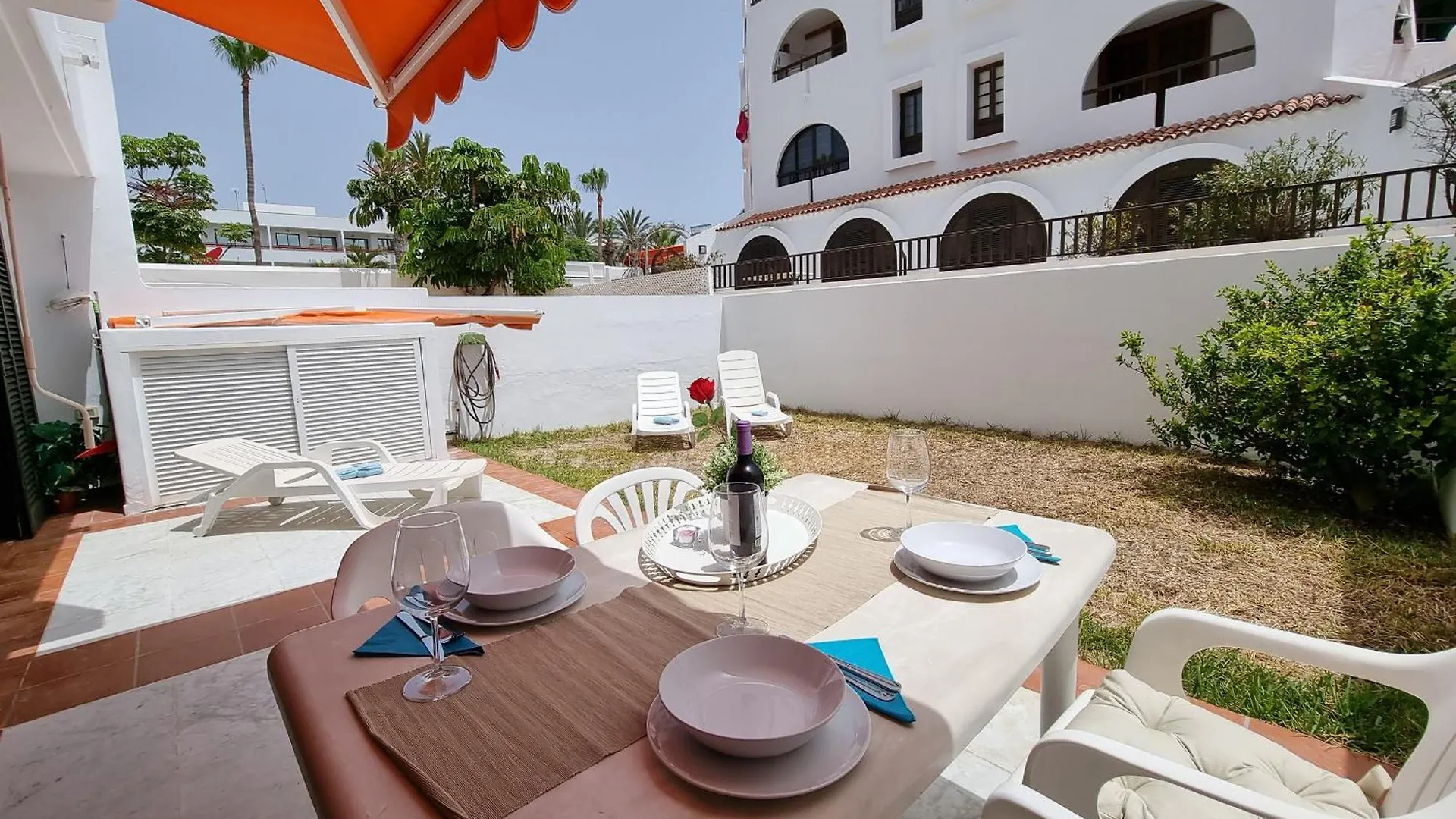 Ground Floor Apartment Casa Pico, Parque Santiago 1, Heated Pool, 100 M To Sea And Beach, Wifi Arona   Arona (Tenerife)